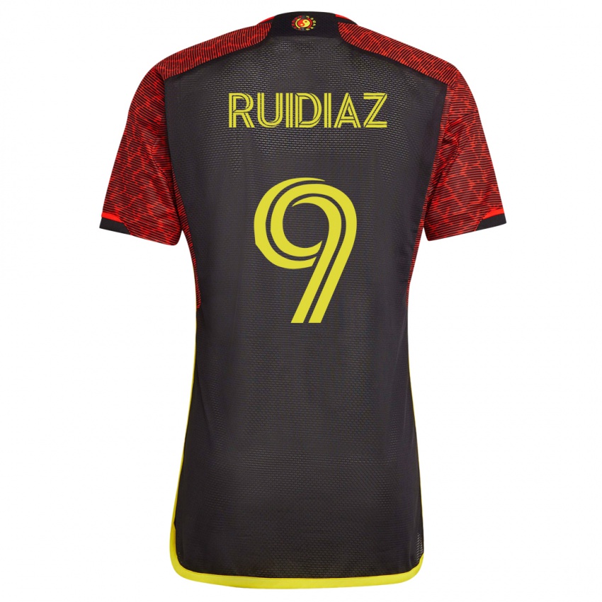 Niño Camiseta Raúl Ruidíaz #9 Naranja 2ª Equipación 2023/24 La Camisa Perú