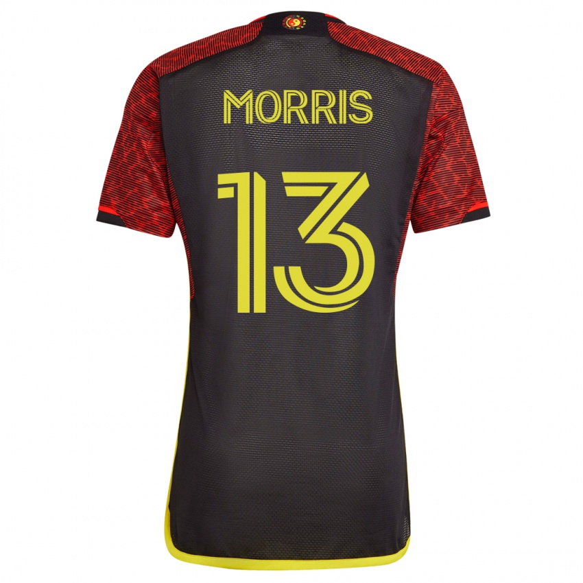 Niño Camiseta Jordan Morris #13 Naranja 2ª Equipación 2023/24 La Camisa Perú