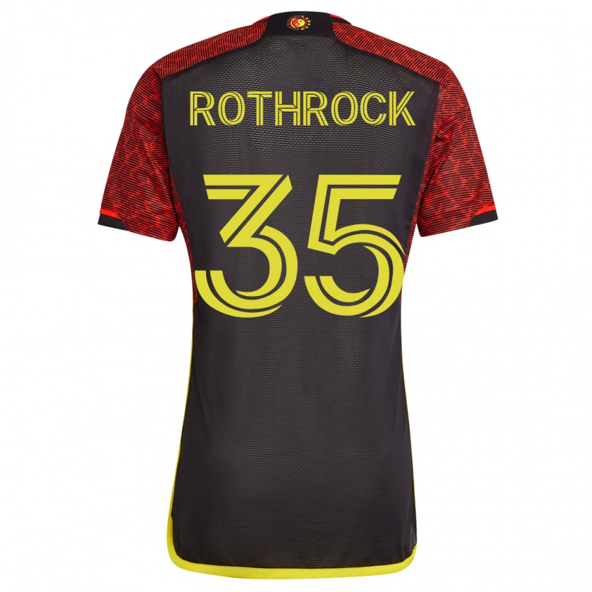 Niño Camiseta Paul Rothrock #35 Naranja 2ª Equipación 2023/24 La Camisa Perú