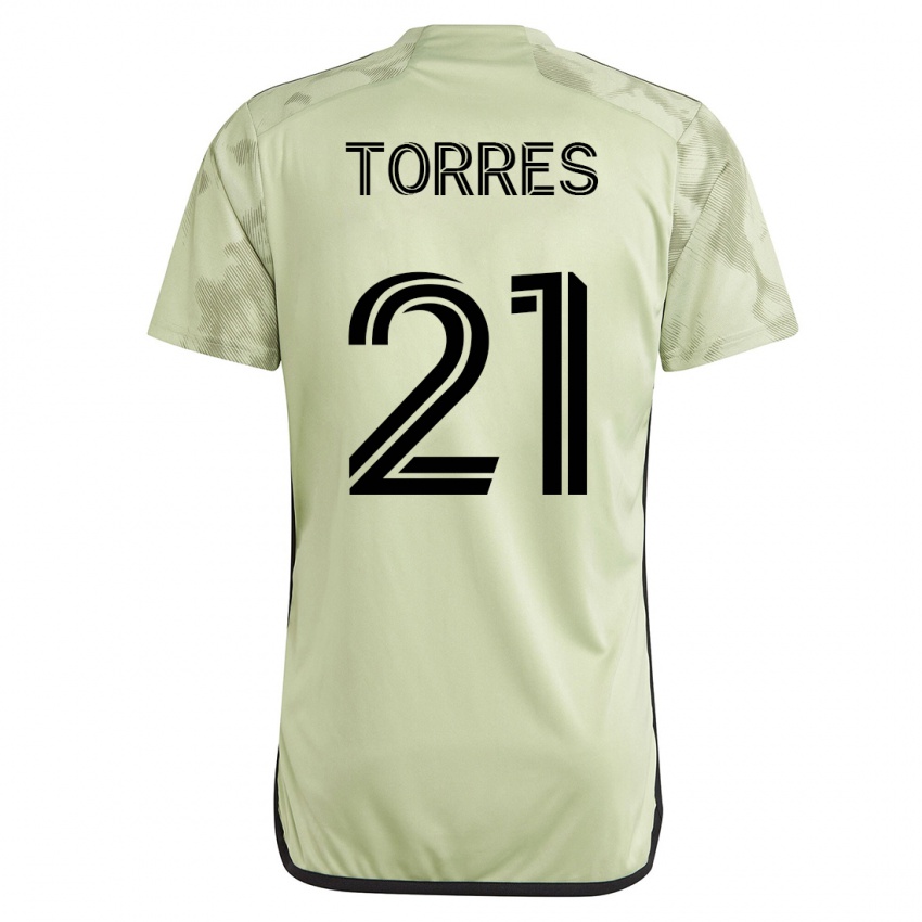 Niño Camiseta Christian Torres #21 Verde 2ª Equipación 2023/24 La Camisa Perú