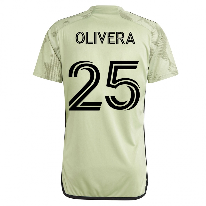 Niño Camiseta Cristian Olivera #25 Verde 2ª Equipación 2023/24 La Camisa Perú