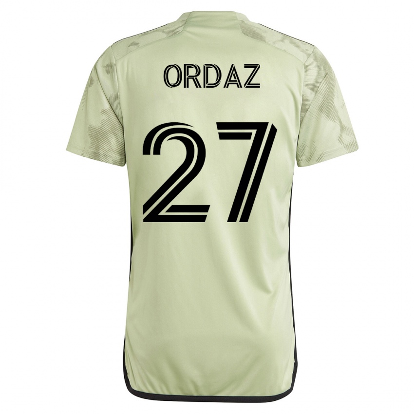 Niño Camiseta Nathan Ordaz #27 Verde 2ª Equipación 2023/24 La Camisa Perú