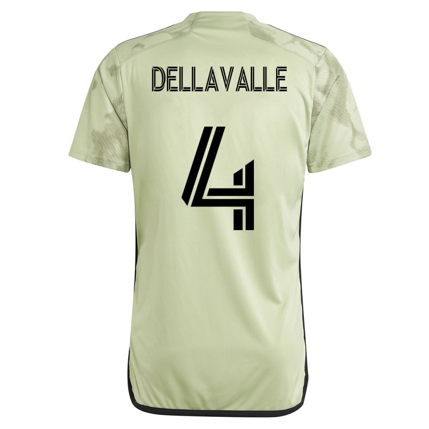 Niño Camiseta Lorenzo Dellavalle #4 Verde 2ª Equipación 2023/24 La Camisa Perú