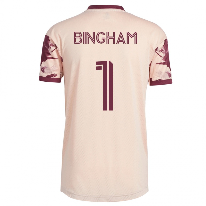 Niño Camiseta David Bingham #1 Blanquecino 2ª Equipación 2023/24 La Camisa Perú