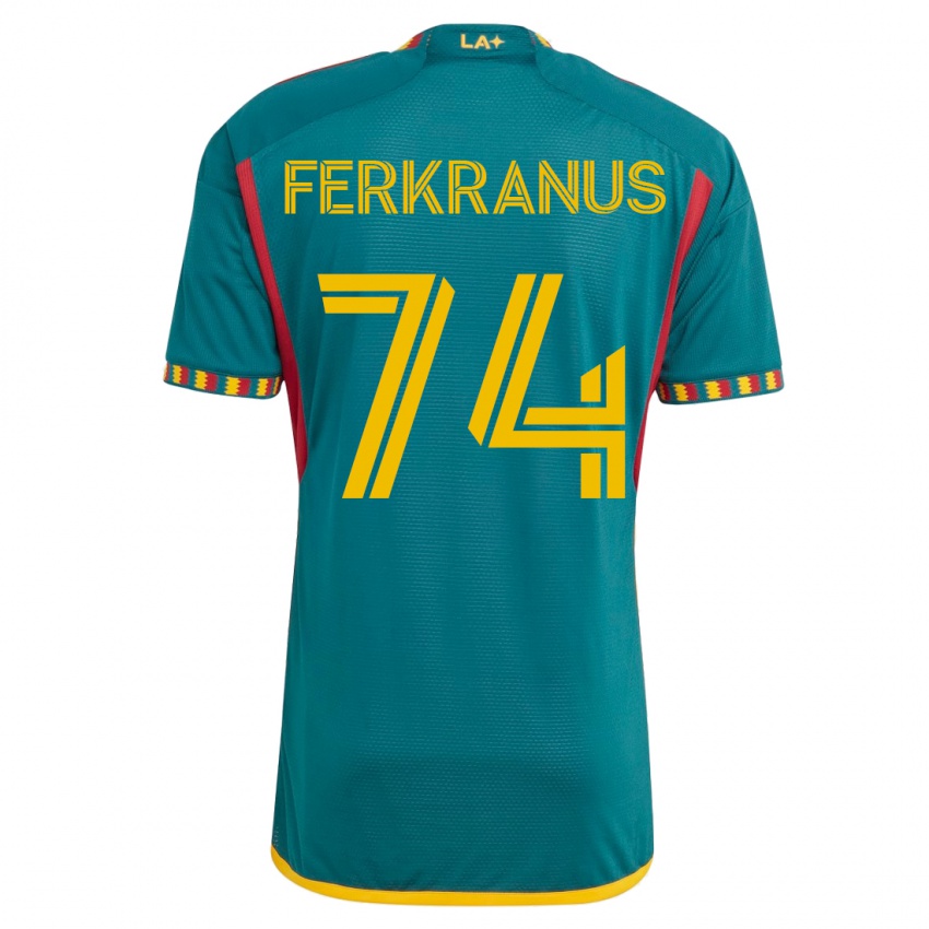 Niño Camiseta Marcus Ferkranus #74 Verde 2ª Equipación 2023/24 La Camisa Perú