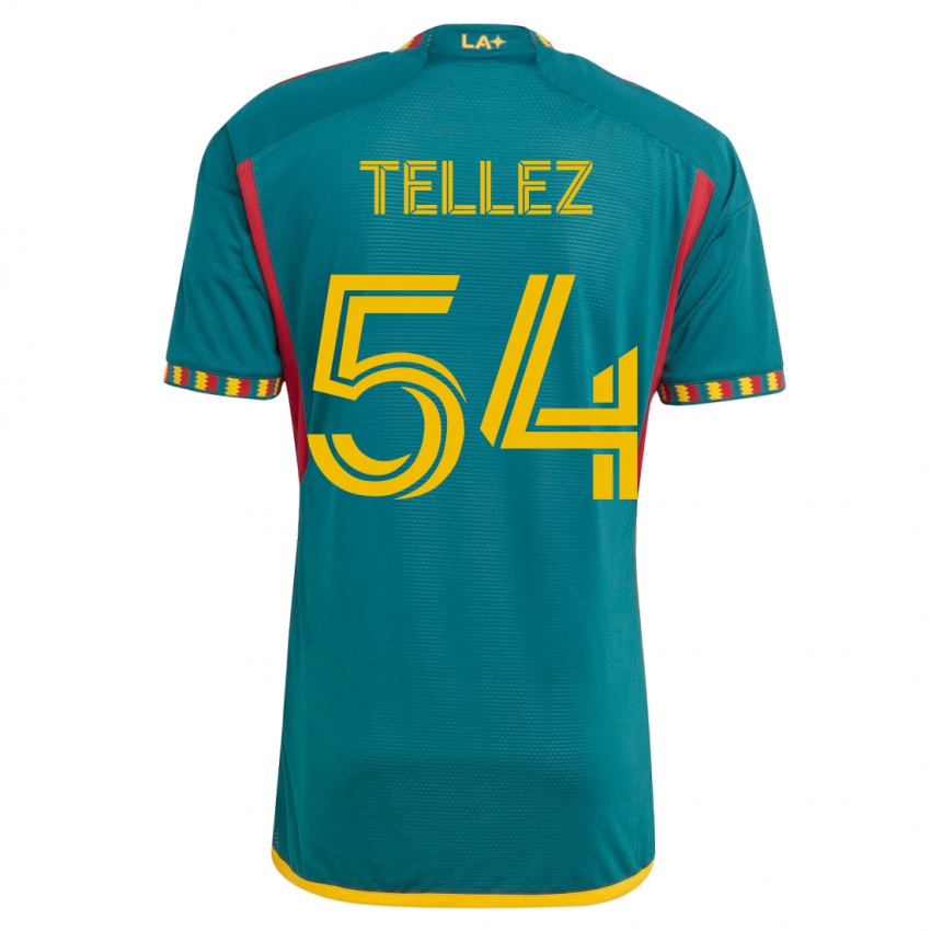 Niño Camiseta Brandon Téllez #54 Verde 2ª Equipación 2023/24 La Camisa Perú