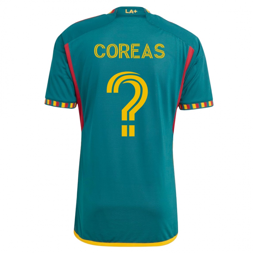 Niño Camiseta Christian Coreas #0 Verde 2ª Equipación 2023/24 La Camisa Perú