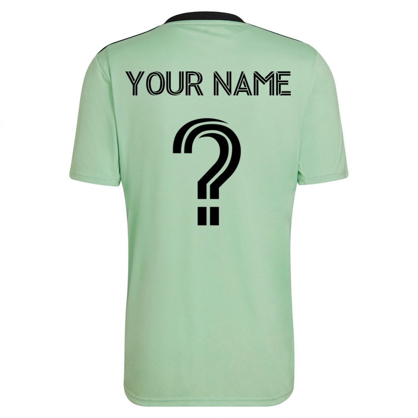 Niño Camiseta Su Nombre #0 Verde Claro 2ª Equipación 2023/24 La Camisa Perú