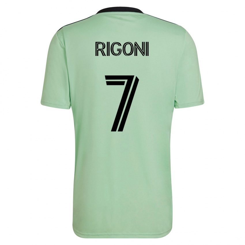 Niño Camiseta Emiliano Rigoni #7 Verde Claro 2ª Equipación 2023/24 La Camisa Perú