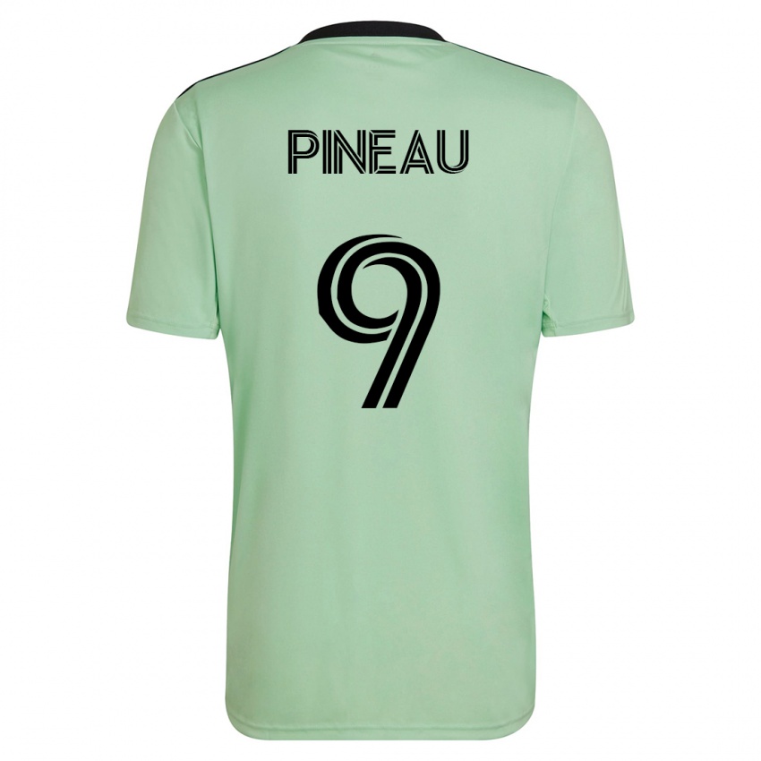 Niño Camiseta Sebastien Pineau #9 Verde Claro 2ª Equipación 2023/24 La Camisa Perú