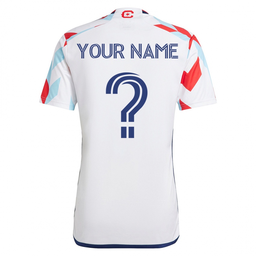 Niño Camiseta Su Nombre #0 Blanco Azul 2ª Equipación 2023/24 La Camisa Perú