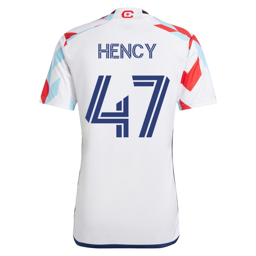 Niño Camiseta Billy Hency #47 Blanco Azul 2ª Equipación 2023/24 La Camisa Perú