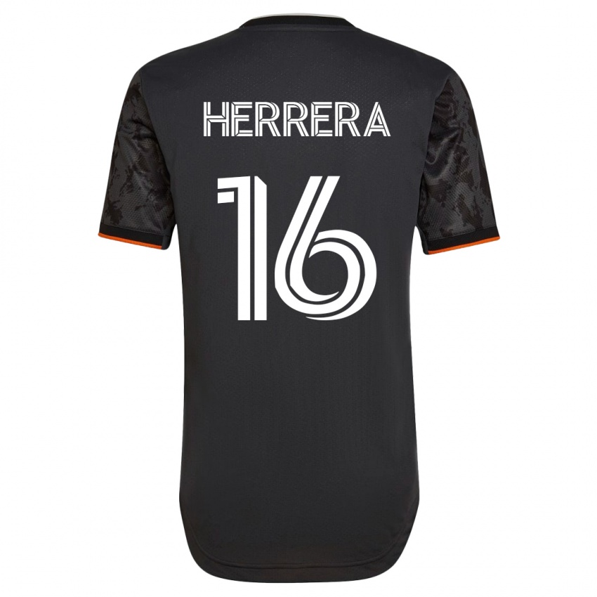 Niño Camiseta Hector Herrera #16 Negro 2ª Equipación 2023/24 La Camisa Perú