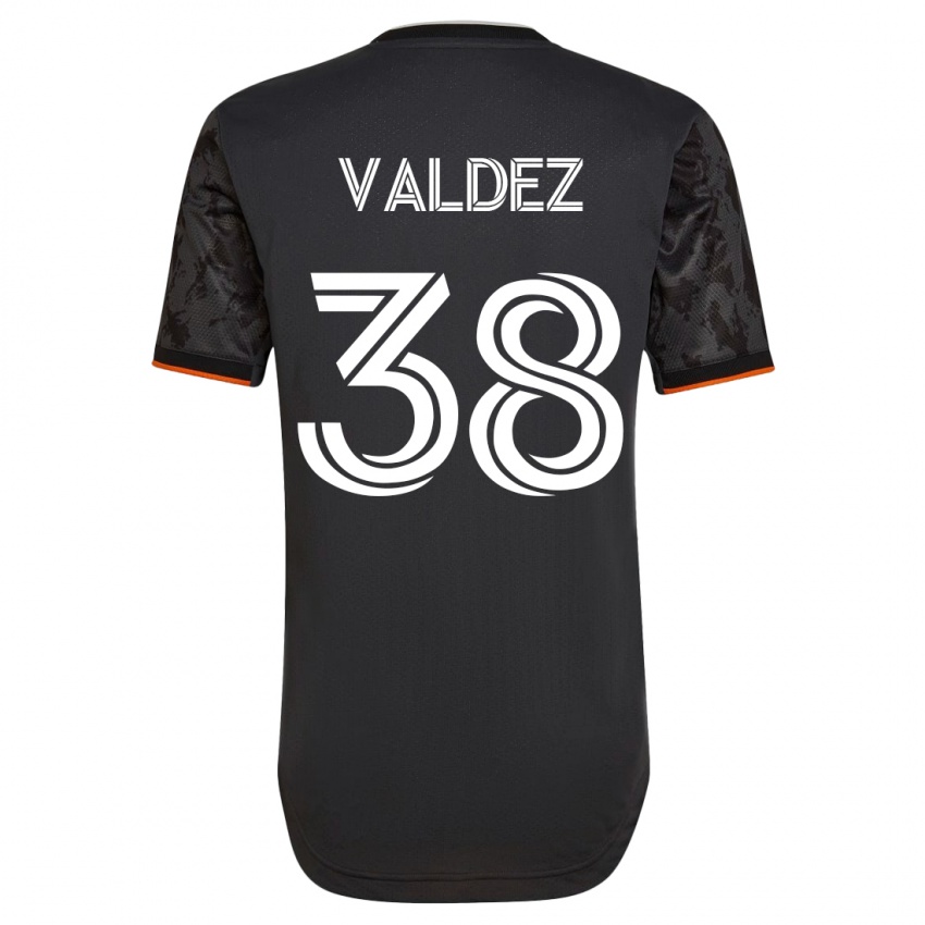 Niño Camiseta Xavier Valdez #38 Negro 2ª Equipación 2023/24 La Camisa Perú