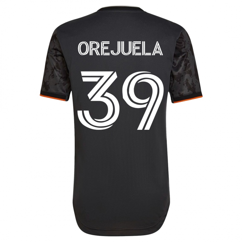 Niño Camiseta Jesus Orejuela #39 Negro 2ª Equipación 2023/24 La Camisa Perú