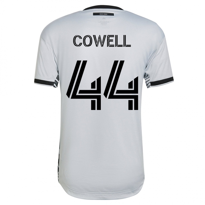 Niño Camiseta Cade Cowell #44 Blanco 2ª Equipación 2023/24 La Camisa Perú