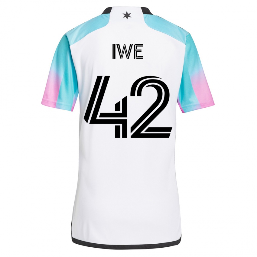 Niño Camiseta Emmanuel Iwe #42 Blanco 2ª Equipación 2023/24 La Camisa Perú