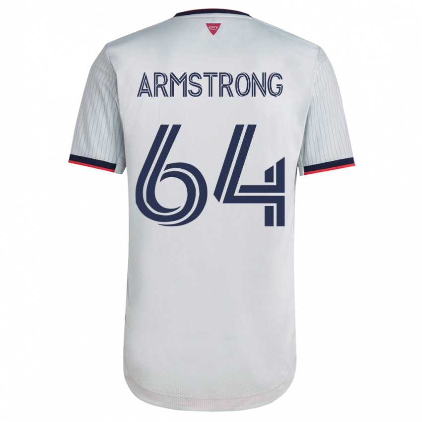 Niño Camiseta Dida Armstrong #64 Blanco 2ª Equipación 2023/24 La Camisa Perú