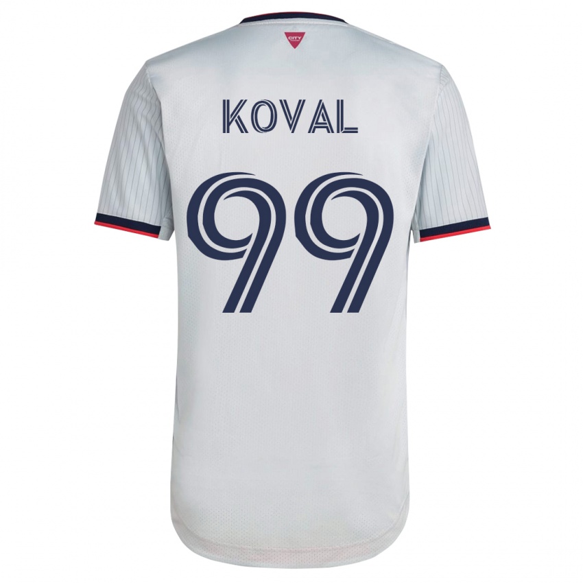 Niño Camiseta Stanislav Koval #99 Blanco 2ª Equipación 2023/24 La Camisa Perú