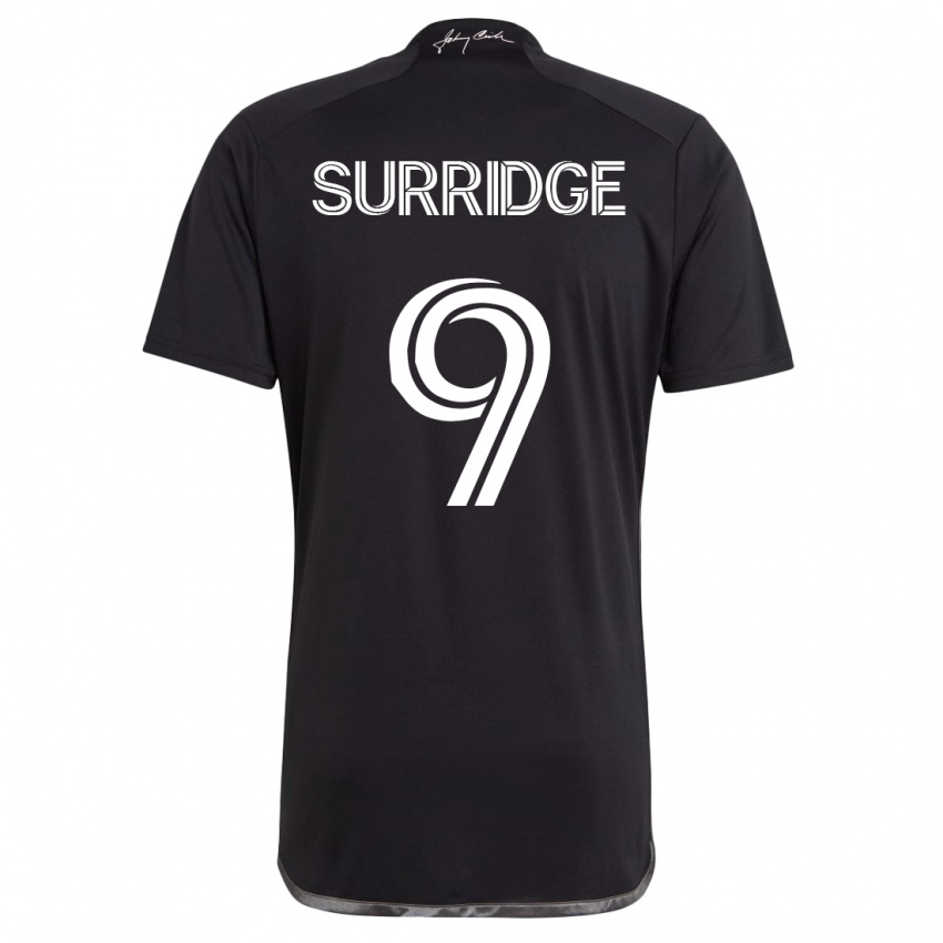 Niño Camiseta Sam Surridge #9 Negro 2ª Equipación 2023/24 La Camisa Perú