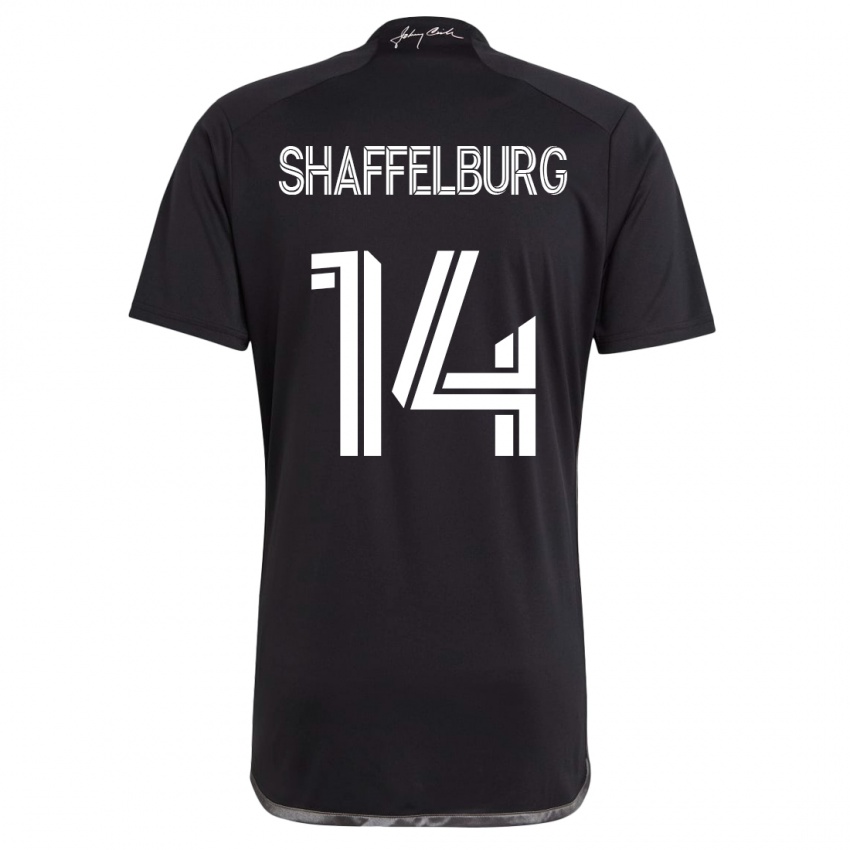 Niño Camiseta Jacob Shaffelburg #14 Negro 2ª Equipación 2023/24 La Camisa Perú