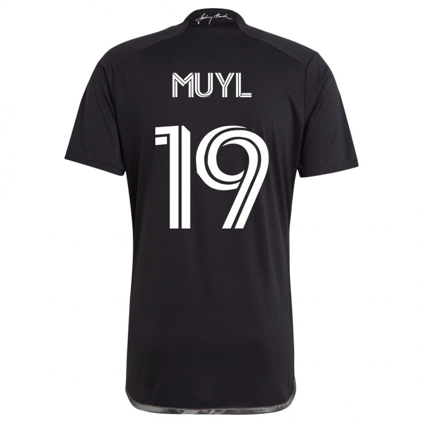 Niño Camiseta Alex Muyl #19 Negro 2ª Equipación 2023/24 La Camisa Perú