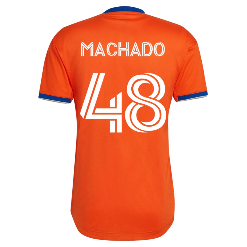Niño Camiseta Juan Machado #48 Blanco 2ª Equipación 2023/24 La Camisa Perú