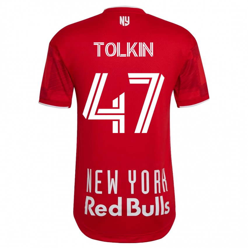 Niño Camiseta John Tolkin #47 Beige-Dorado 2ª Equipación 2023/24 La Camisa Perú