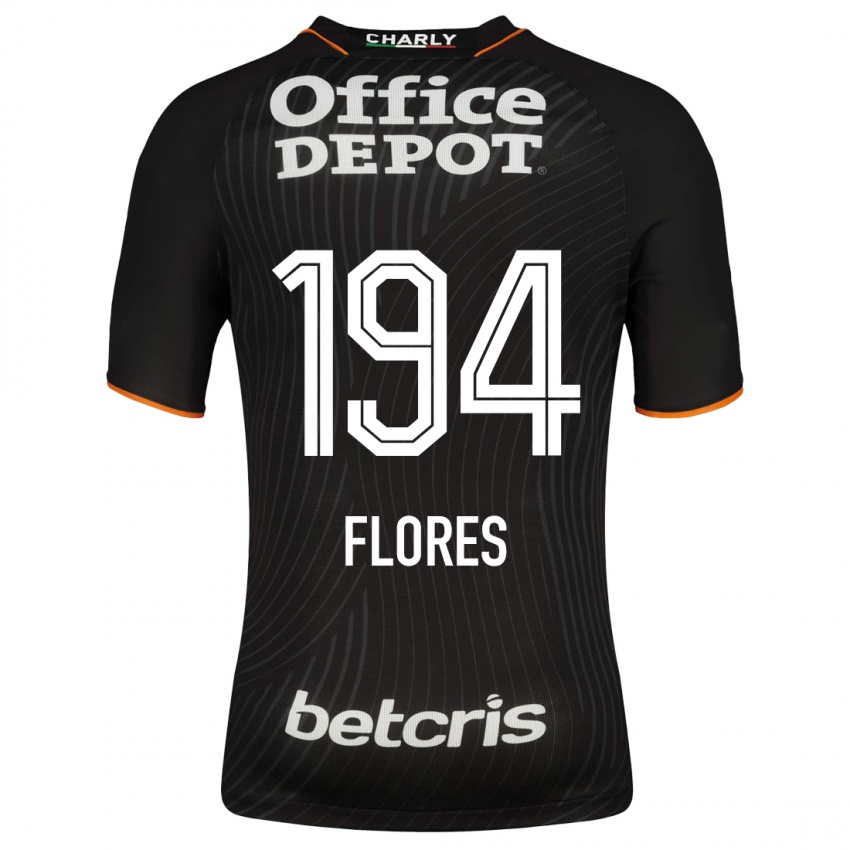 Niño Camiseta Jason Flores #194 Negro 2ª Equipación 2023/24 La Camisa Perú