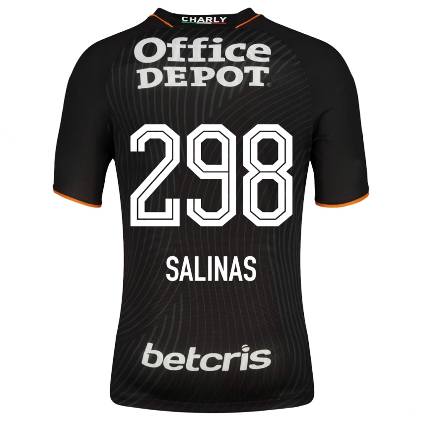 Niño Camiseta Jesús Salinas #298 Negro 2ª Equipación 2023/24 La Camisa Perú