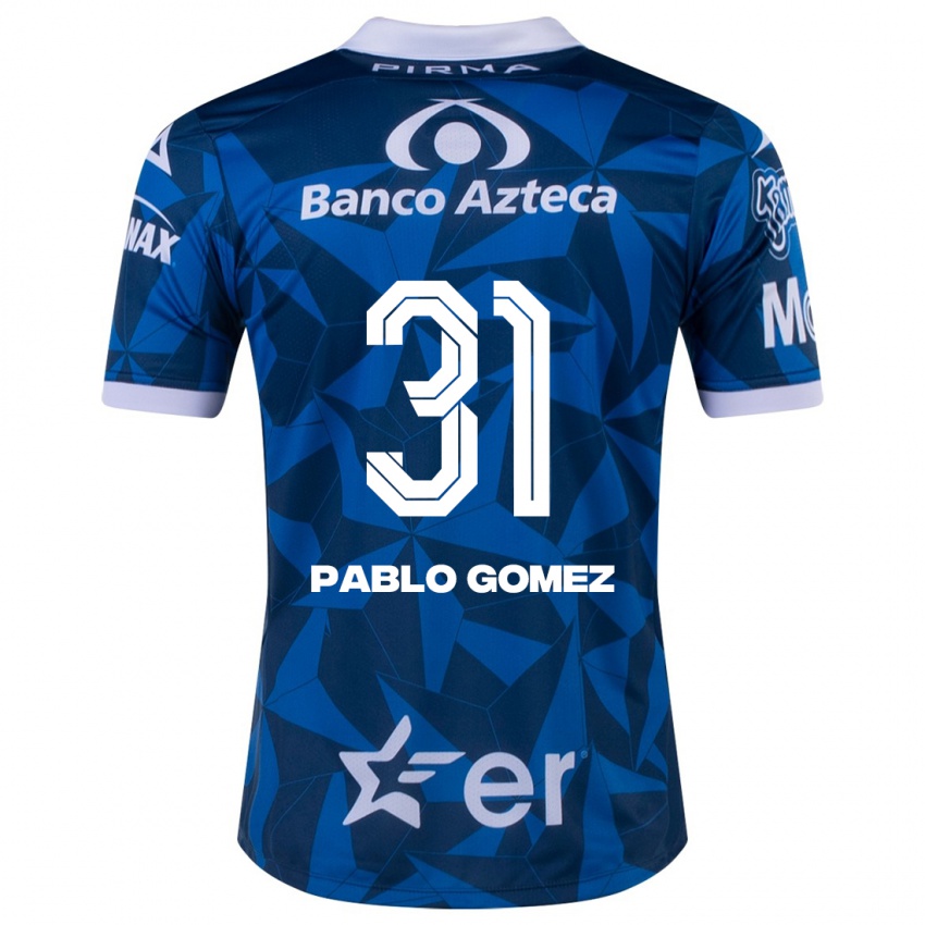 Niño Camiseta Juan Pablo Gómez #31 Azul 2ª Equipación 2023/24 La Camisa Perú