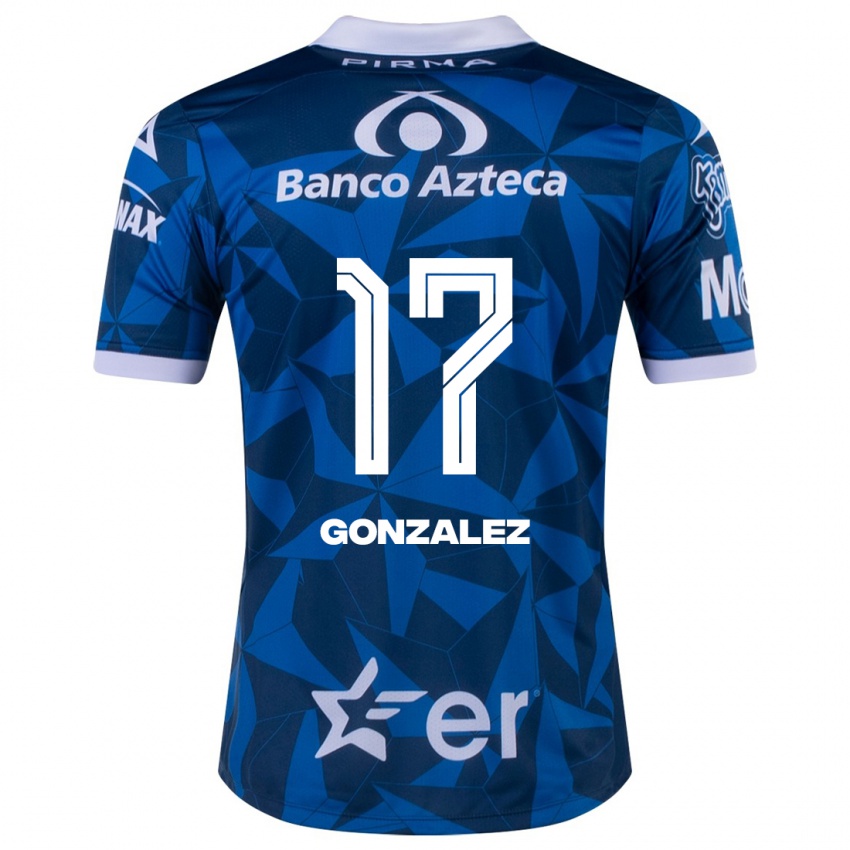 Niño Camiseta Andrea González #17 Azul 2ª Equipación 2023/24 La Camisa Perú