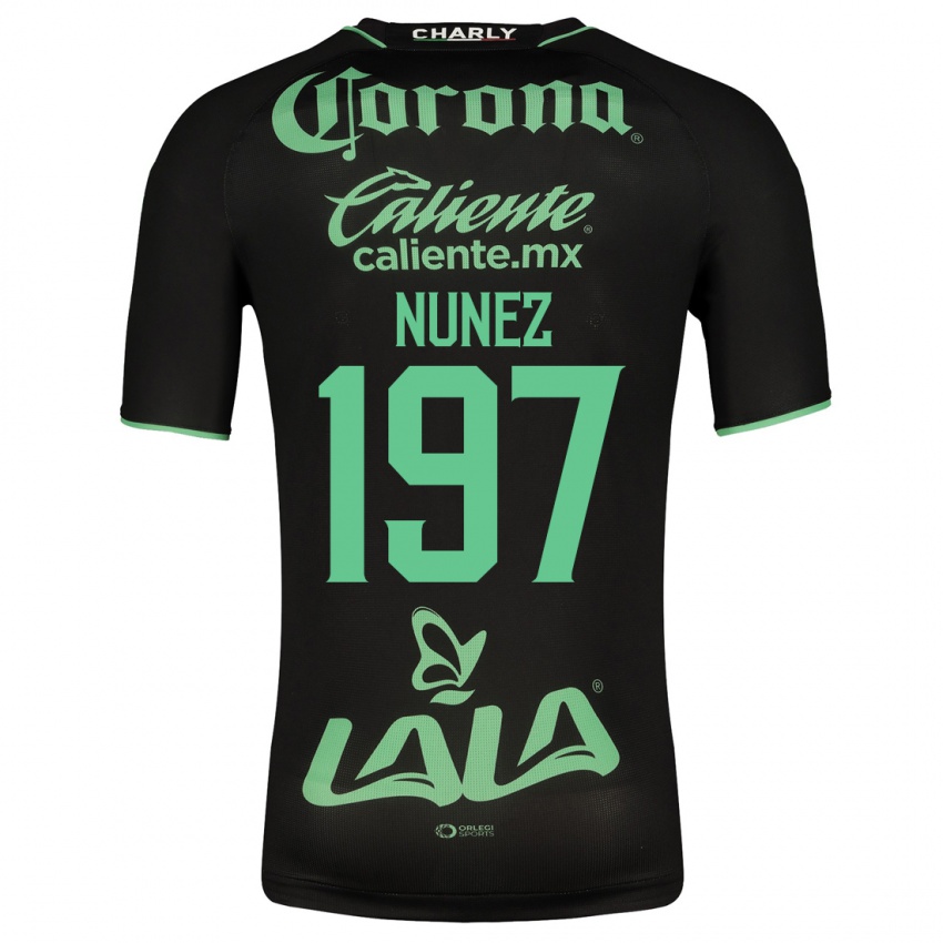 Niño Camiseta Kevin Núñez #197 Negro 2ª Equipación 2023/24 La Camisa Perú