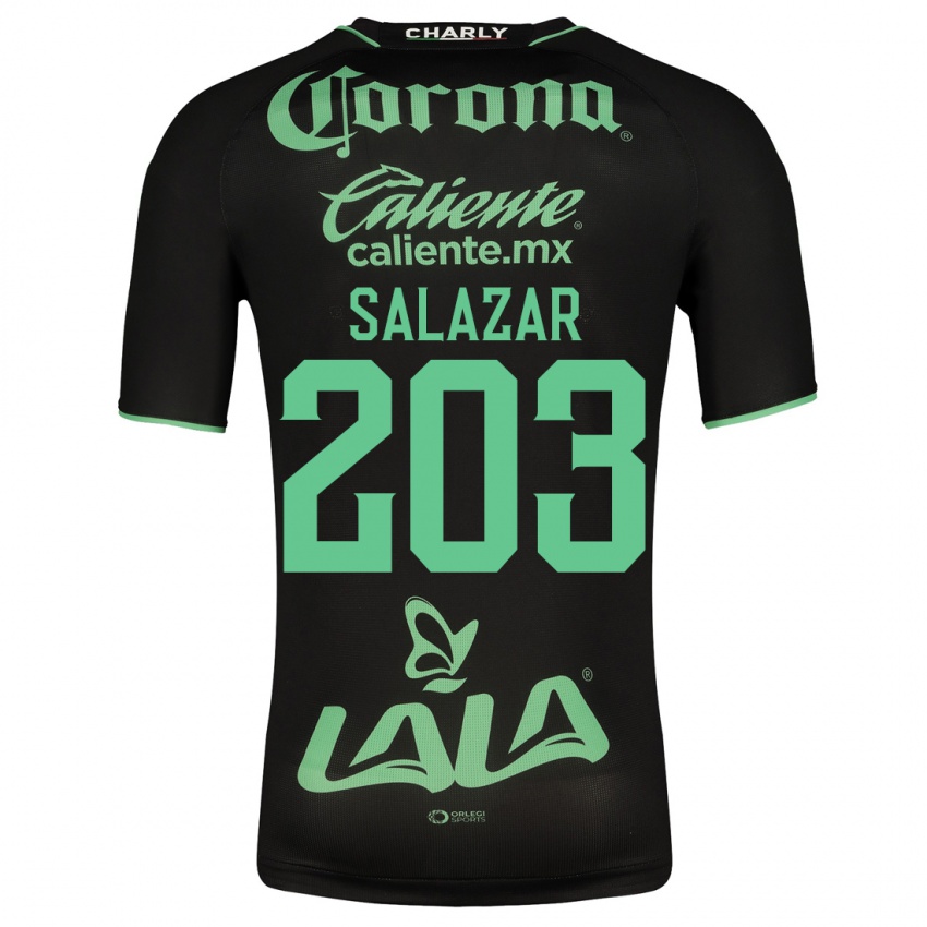 Niño Camiseta Roberto Salazar #203 Negro 2ª Equipación 2023/24 La Camisa Perú