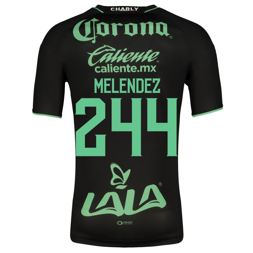 Niño Camiseta Carlos Meléndez #244 Negro 2ª Equipación 2023/24 La Camisa Perú