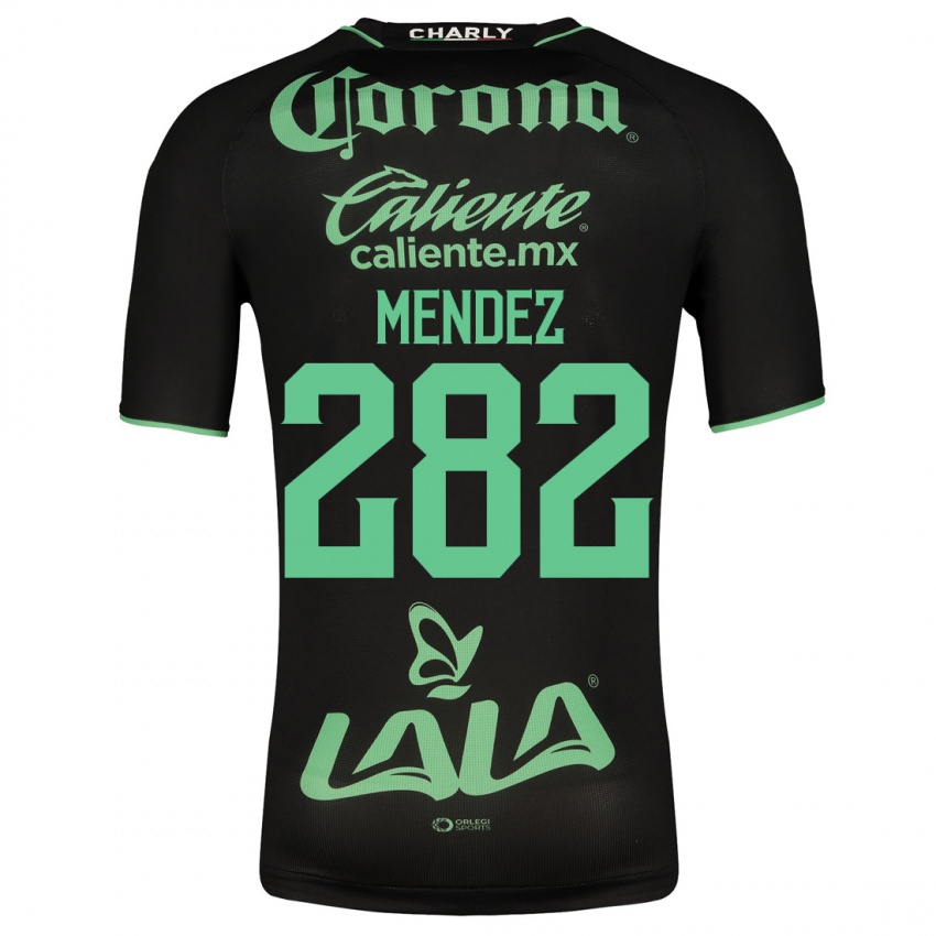 Niño Camiseta José Méndez #282 Negro 2ª Equipación 2023/24 La Camisa Perú