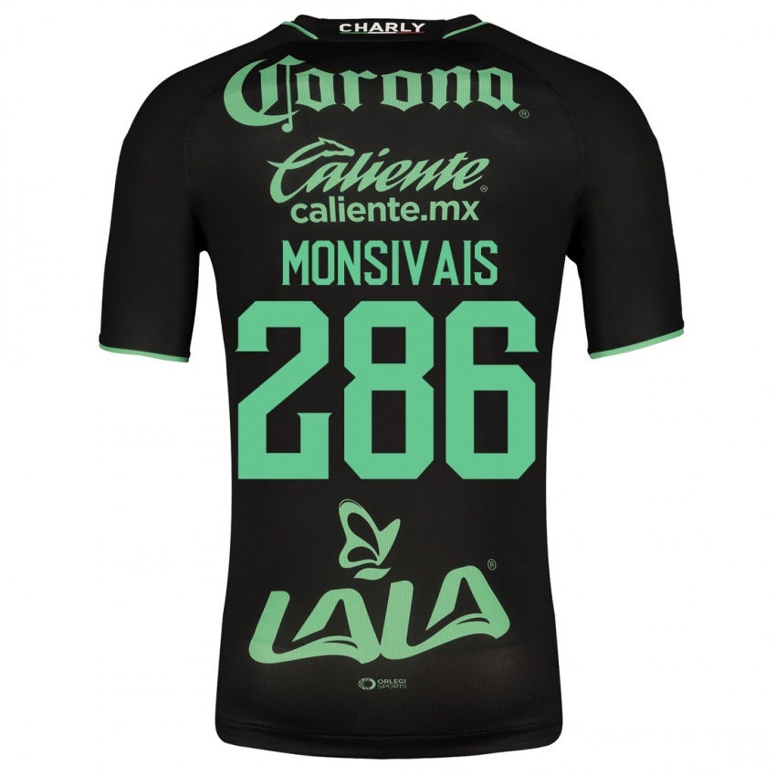 Niño Camiseta Giovani Monsivais #286 Negro 2ª Equipación 2023/24 La Camisa Perú