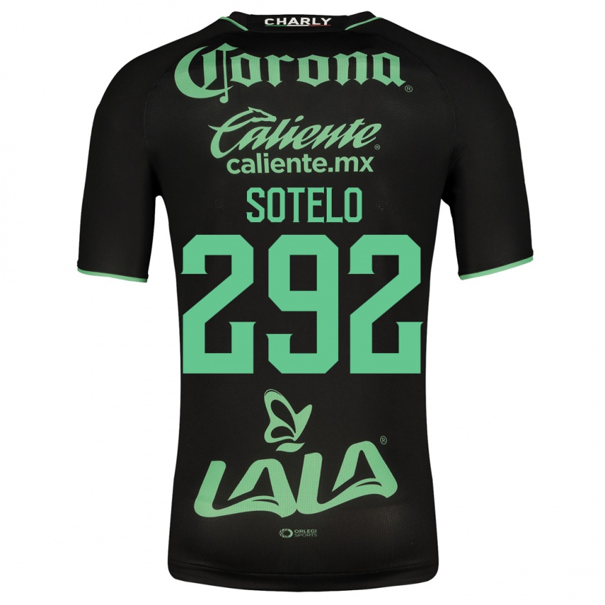 Niño Camiseta José Sotelo #292 Negro 2ª Equipación 2023/24 La Camisa Perú