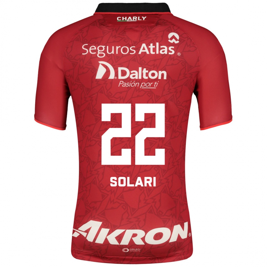 Niño Camiseta Augusto Solari #22 Rojo 2ª Equipación 2023/24 La Camisa Perú