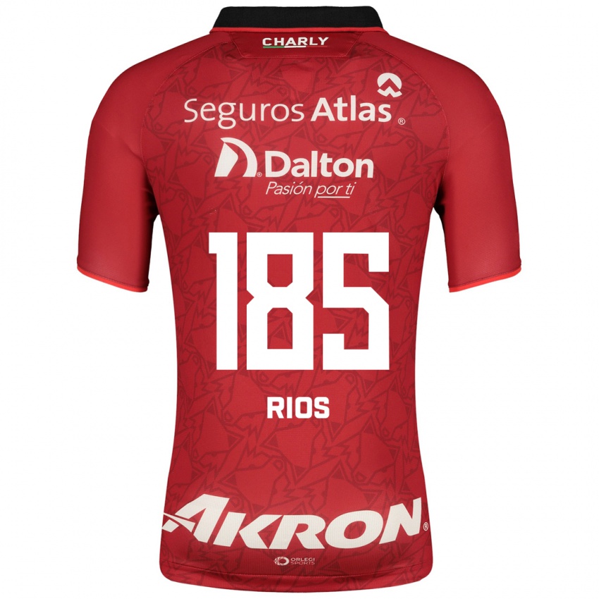 Niño Camiseta Víctor Ríos #185 Rojo 2ª Equipación 2023/24 La Camisa Perú