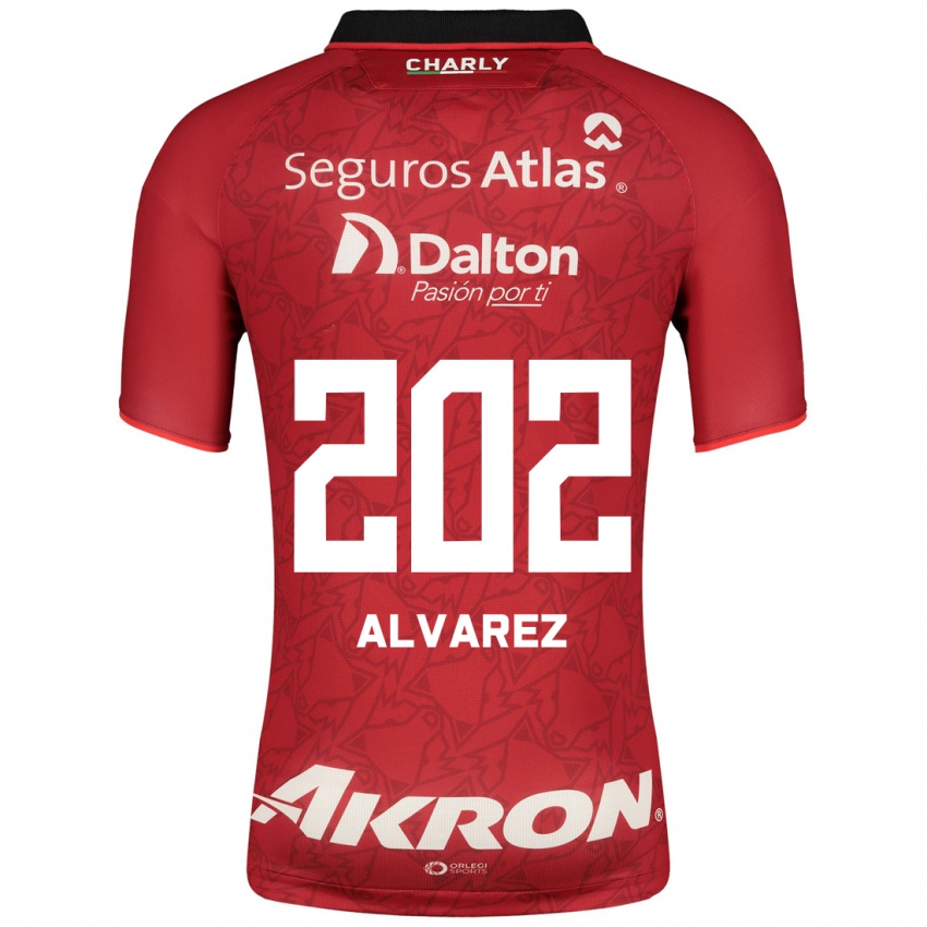 Niño Camiseta Sergio Álvarez #202 Rojo 2ª Equipación 2023/24 La Camisa Perú