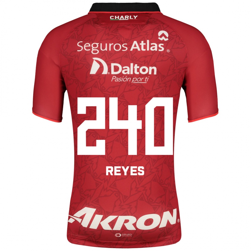 Niño Camiseta Óscar Reyes #240 Rojo 2ª Equipación 2023/24 La Camisa Perú
