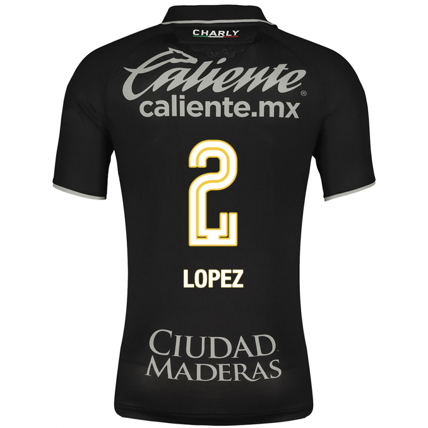 Niño Camiseta Vanessa López #2 Negro 2ª Equipación 2023/24 La Camisa Perú