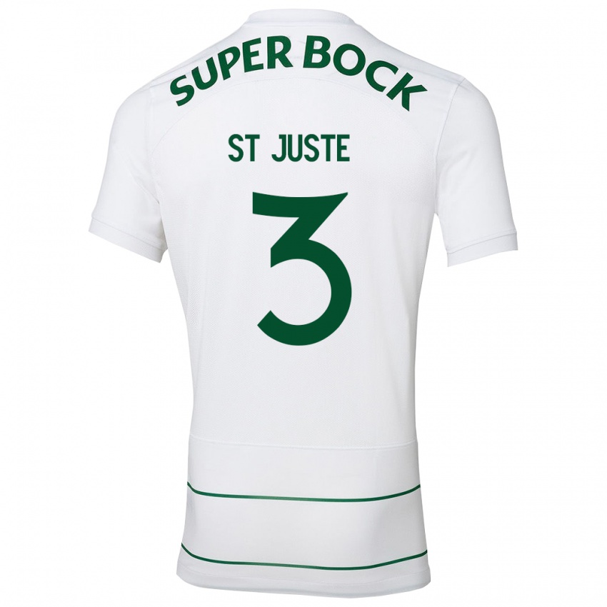 Niño Camiseta Jerry St. Juste #3 Blanco 2ª Equipación 2023/24 La Camisa Perú