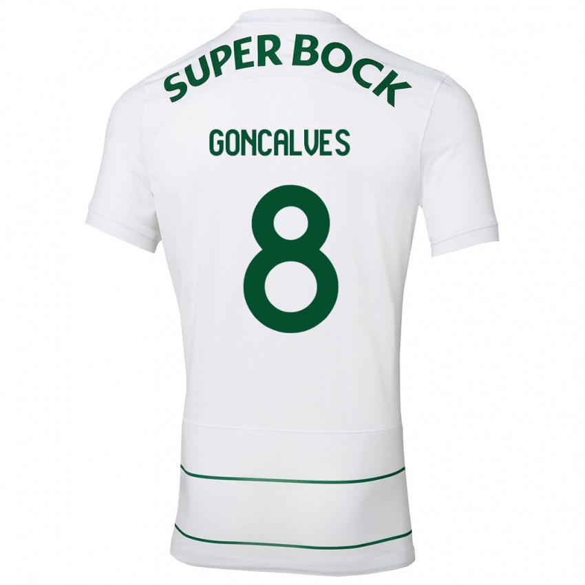 Niño Camiseta Pedro Gonçalves #8 Blanco 2ª Equipación 2023/24 La Camisa Perú