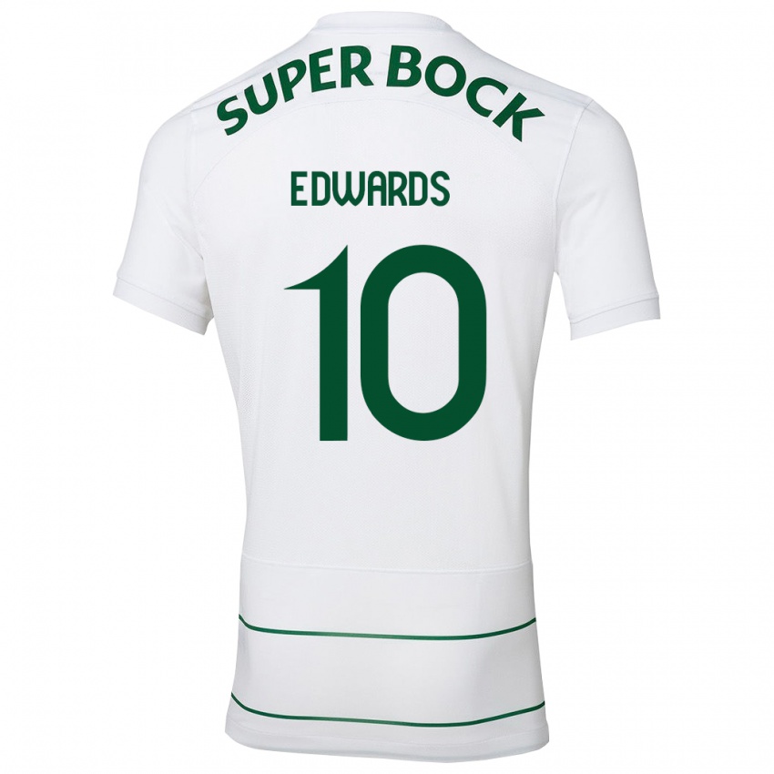 Niño Camiseta Marcus Edwards #10 Blanco 2ª Equipación 2023/24 La Camisa Perú