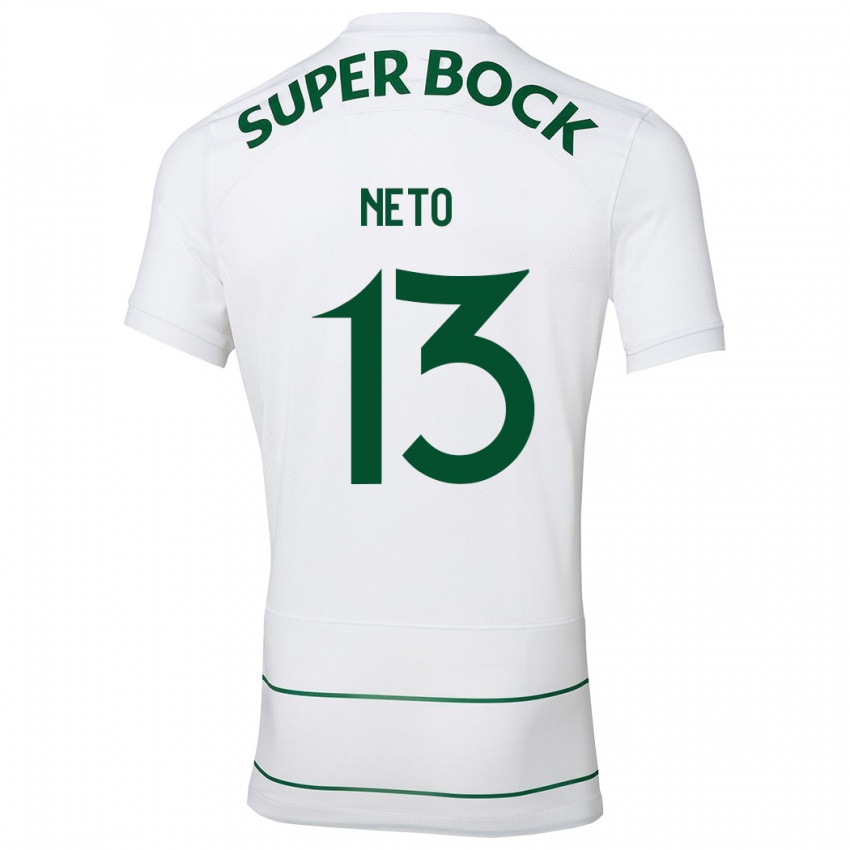 Niño Camiseta Luís Neto #13 Blanco 2ª Equipación 2023/24 La Camisa Perú