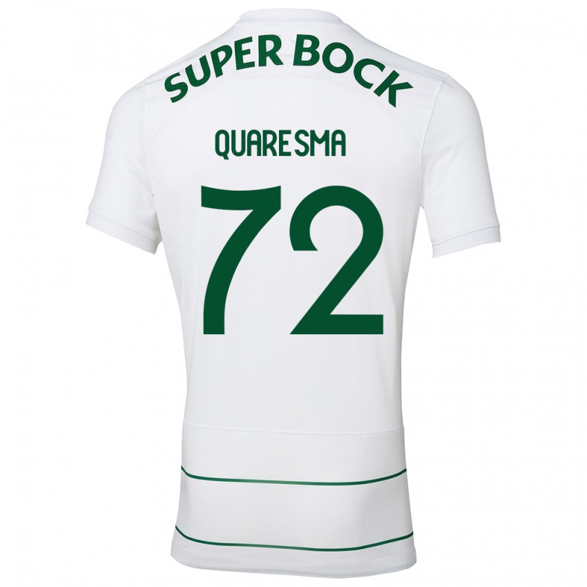 Niño Camiseta Eduardo Quaresma #72 Blanco 2ª Equipación 2023/24 La Camisa Perú