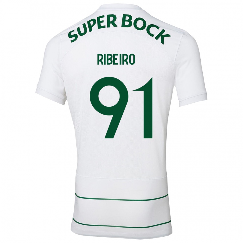 Niño Camiseta Rodrigo Ribeiro #91 Blanco 2ª Equipación 2023/24 La Camisa Perú