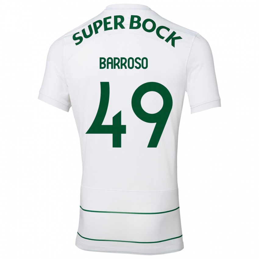 Niño Camiseta Leonardo Barroso #49 Blanco 2ª Equipación 2023/24 La Camisa Perú